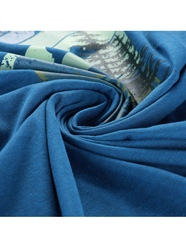 ALPINE PRO Muška majica od materijala koji se ne gužva ALPINE PRO NOGER moonlit ocean varijanta pa