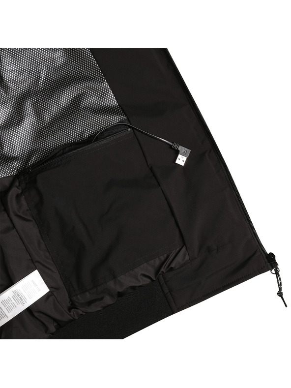 ALPINE PRO Muška grijana prsluk s USB-om tipa A ALPINE PRO HEAT black