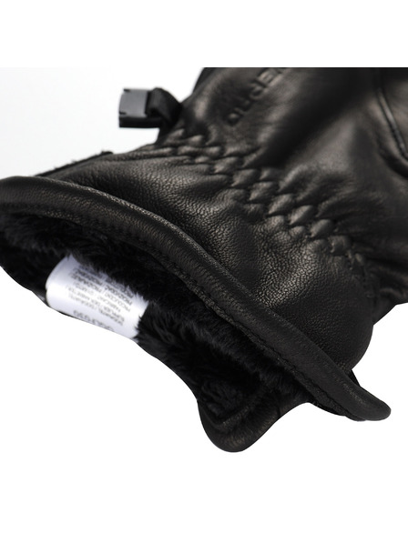 ALPINE PRO Kožne skijaske rukavice ALPINE PRO UWEQE crne