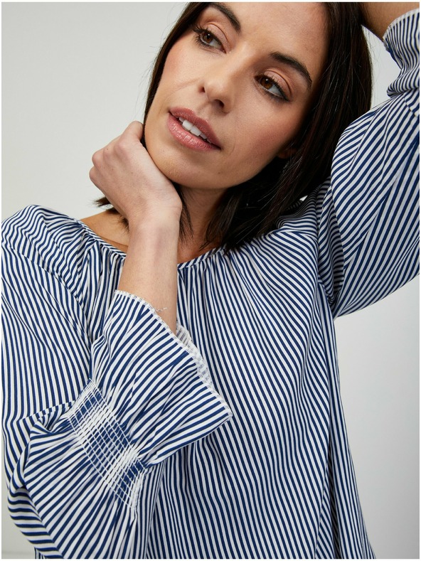 Orsay Plava prugasta ženska bluza ORSAY