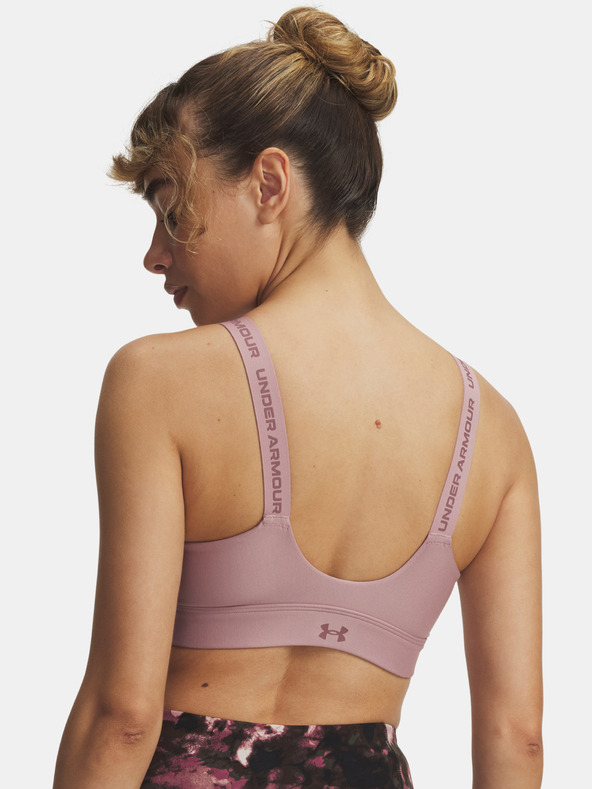 Under Armour Ženski grudnjak Under Armour UA Infinity High Zip 2.0 Bra-PNK