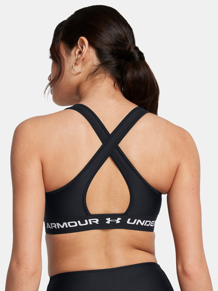 Under Armour Ženski grudnjak Under Armour Crossback Mid Bra-BLK