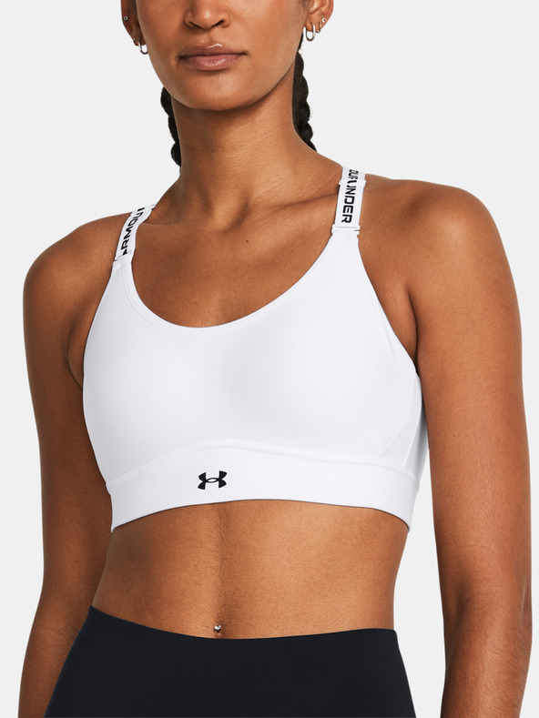 Under Armour Ženski grudnjak Under Armour UA Infinity Mid 2.0 Bra-WHT