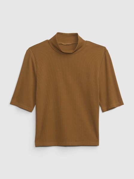 GAP Dječji rebrasti rolled neck džemper GAP