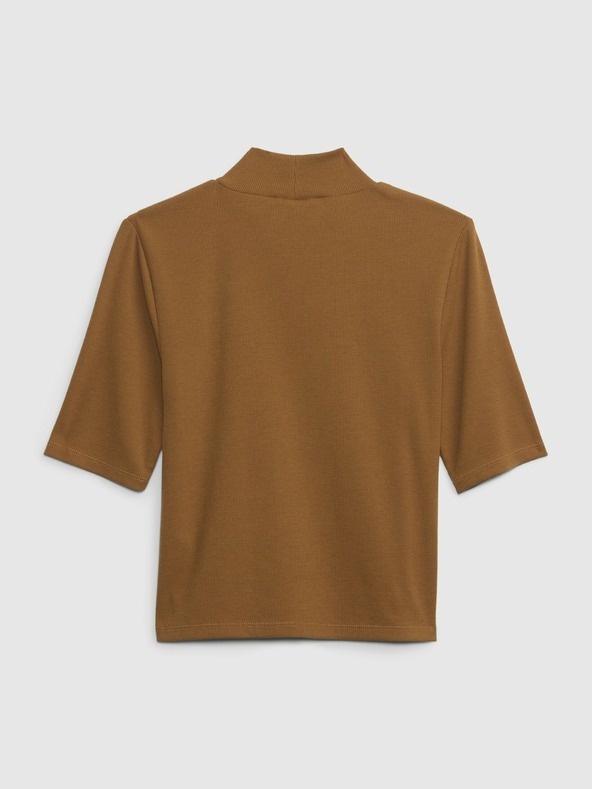 GAP Dječji rebrasti rolled neck džemper GAP