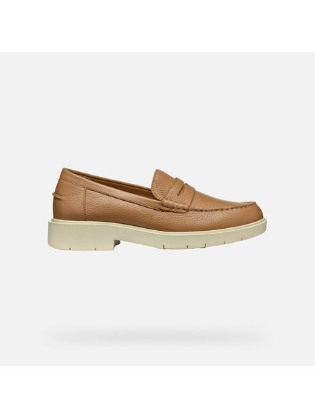 Geox Bež ženske mokasine Geox Spherica EC1