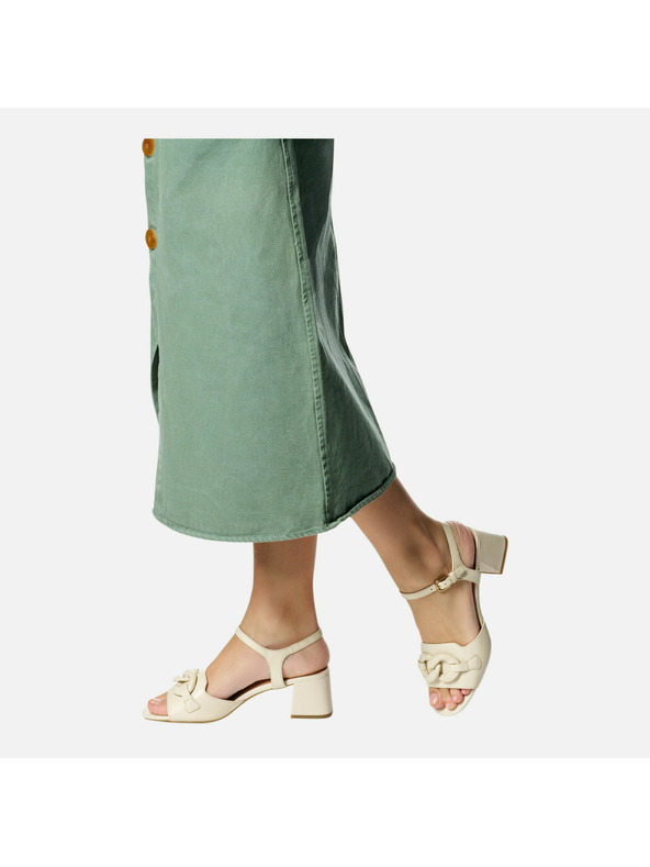 Geox Krem ženske sandale Geox New Eraklia 50 T