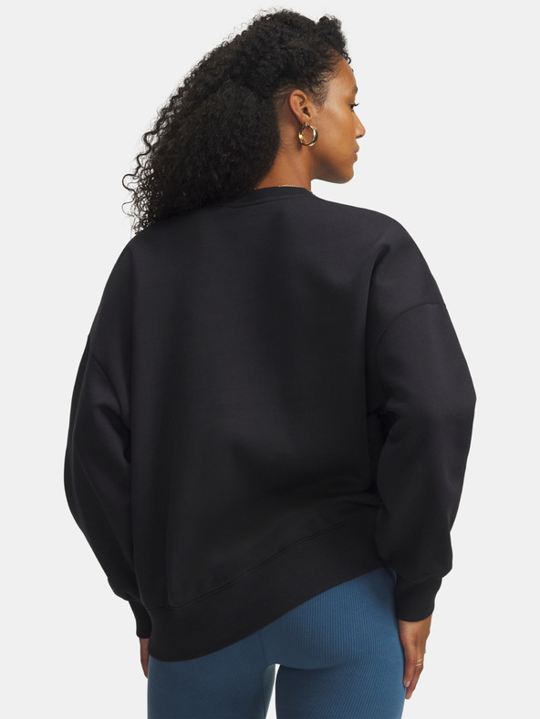 Under Armour Ženska majica Under Armour Rival Flc OS Varsity Crew-BLK