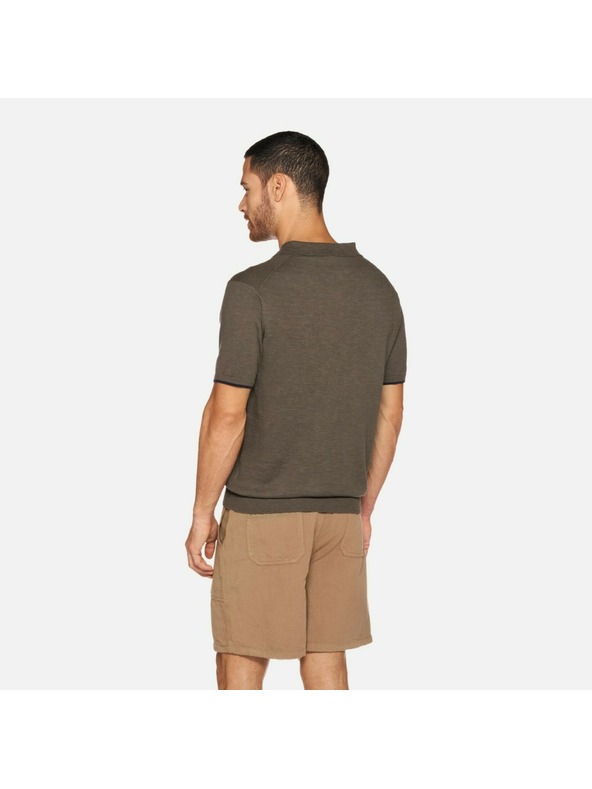 Geox Khaki muško polo majica Geox Knit