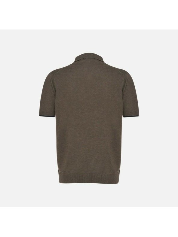 Geox Khaki muško polo majica Geox Knit