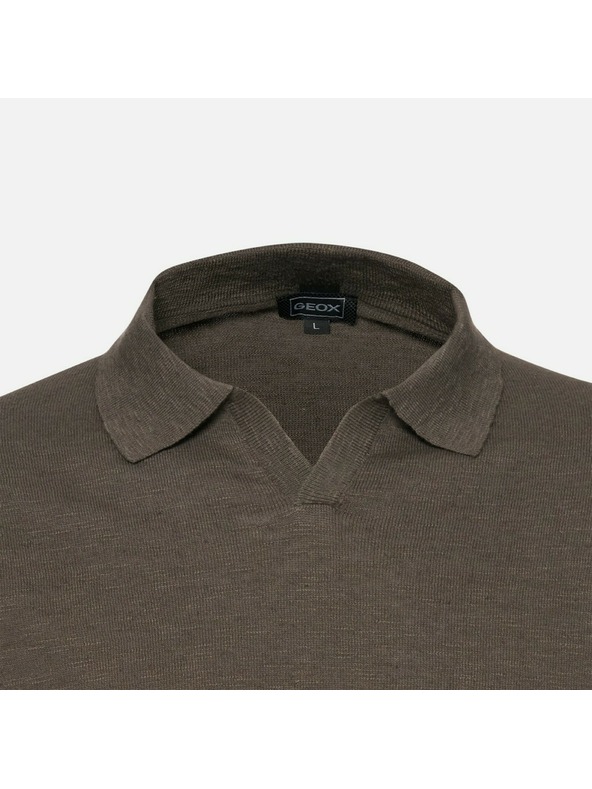 Geox Khaki muško polo majica Geox Knit