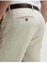 Marks & Spencer Chino hlače od lnene mješavine, normalan kroj Marks & Spencer bež