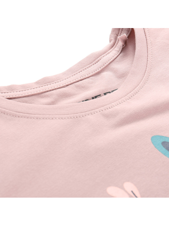 ALPINE PRO Dječja pamučna majica ALPINE PRO DORGO pale mauve varijanta pe