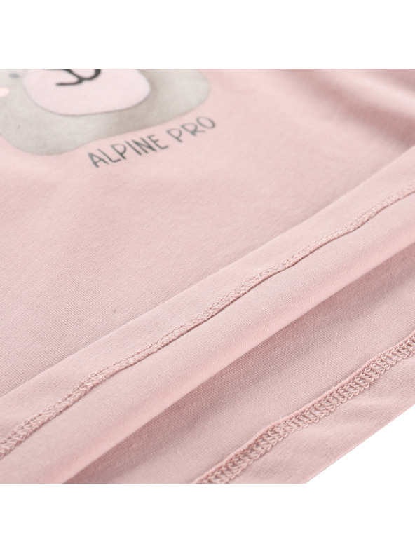 ALPINE PRO Dječja pamučna majica ALPINE PRO DORGO pale mauve varijanta pe