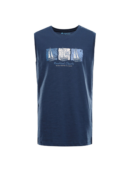 ALPINE PRO Muške pamučne majice ALPINE PRO QUARET 2 blue wing teal varijanta pb