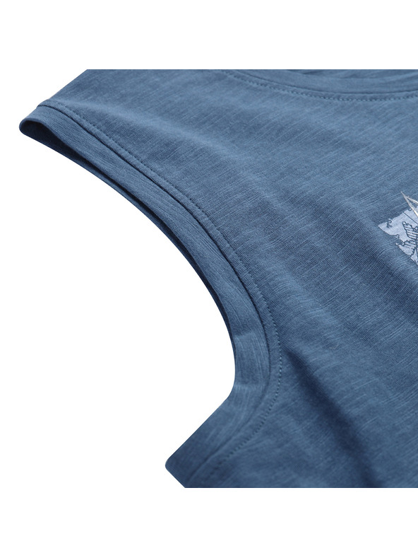 ALPINE PRO Muške pamučne majice ALPINE PRO QUARET 2 blue wing teal varijanta pb