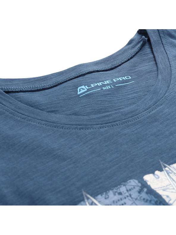 ALPINE PRO Muške pamučne majice ALPINE PRO QUARET 2 blue wing teal varijanta pb