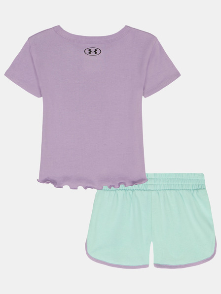 Under Armour Djevojčački set Under Armour UA BABY TEE KNIT SHORT SET