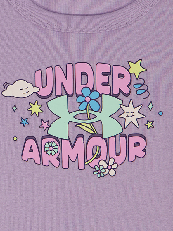 Under Armour Djevojčački set Under Armour UA BABY TEE KNIT SHORT SET