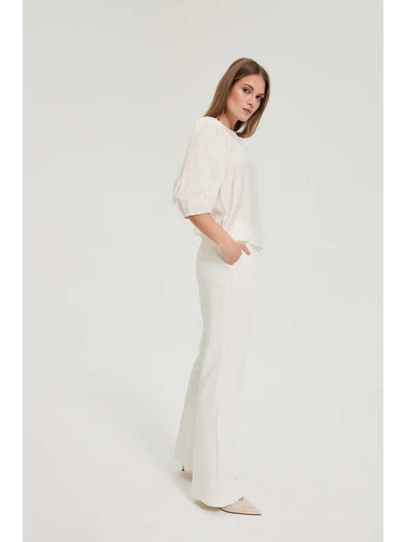 Moodo Košulja s naduvenim rukavima kremasta Moodo