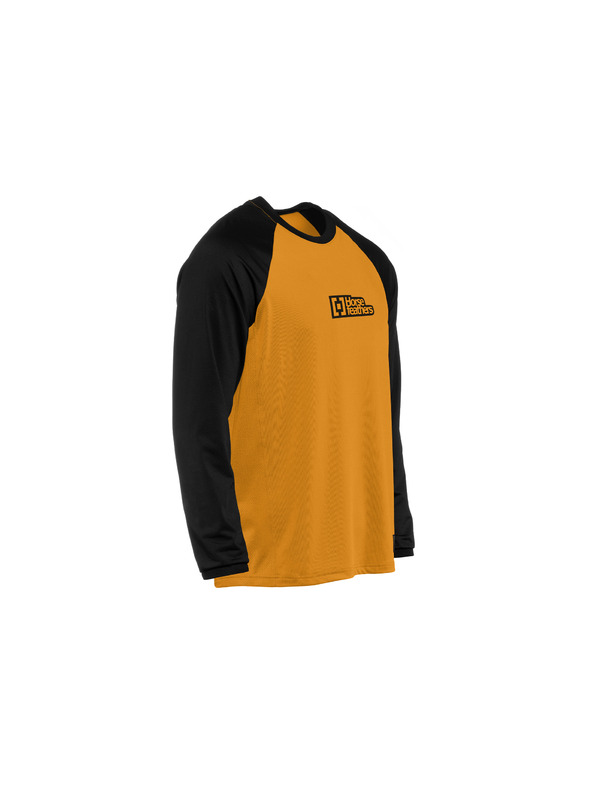 Horsefeathers Biciklistički dres Spike LS - sunflower/black