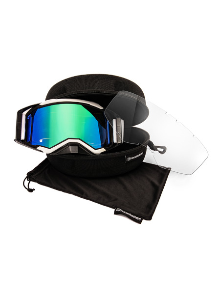 Horsefeathers Bike naočale Garett - crna/bijela