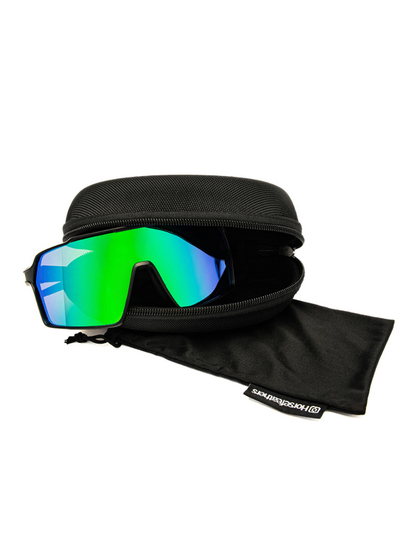 Horsefeathers Ciklističke naočale Neutron - mat crna/ogledalo zelena