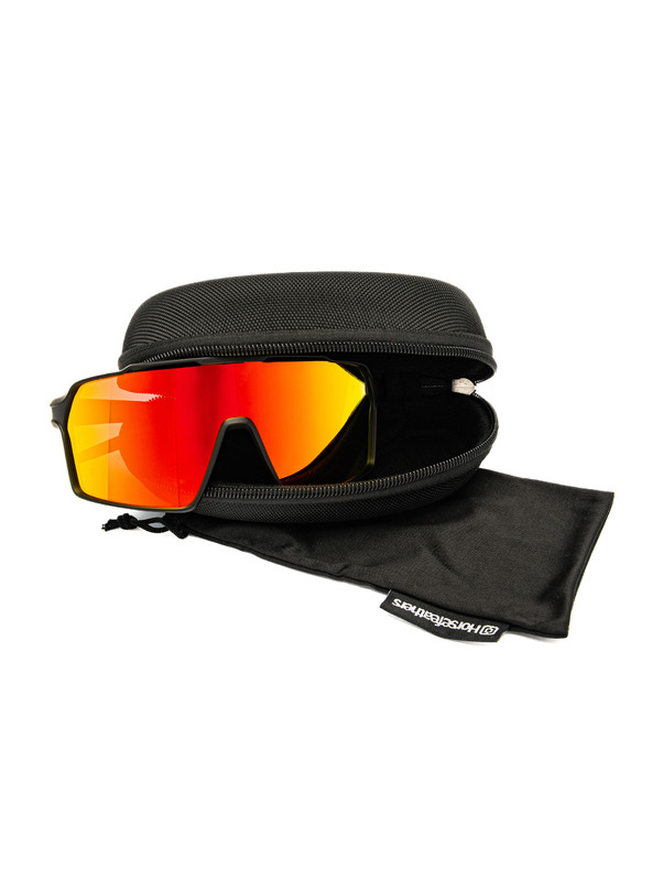 Horsefeathers Ciklističke naočale Neutron - mat crna/ogledalo crvena