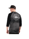 Horsefeathers Majica Global Raglan - crna/tie dye