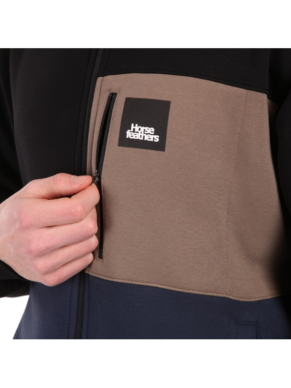 Horsefeathers Dukserica Vick - black/indigo