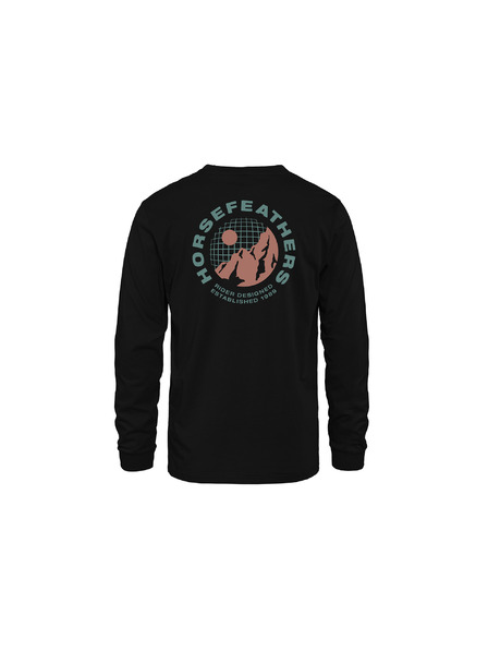 Horsefeathers Majica Altitude LS - black