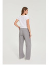 Moodo Traperice širokih nogavica sive Moodo