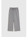 Moodo Traperice širokih nogavica sive Moodo