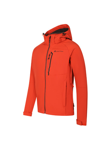 ALPINE PRO Muška softshell jakna s membranom ALPINE PRO HOOR red clay