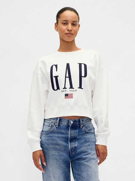 GAP Oversize dukserica s logom VintageSoft GAP