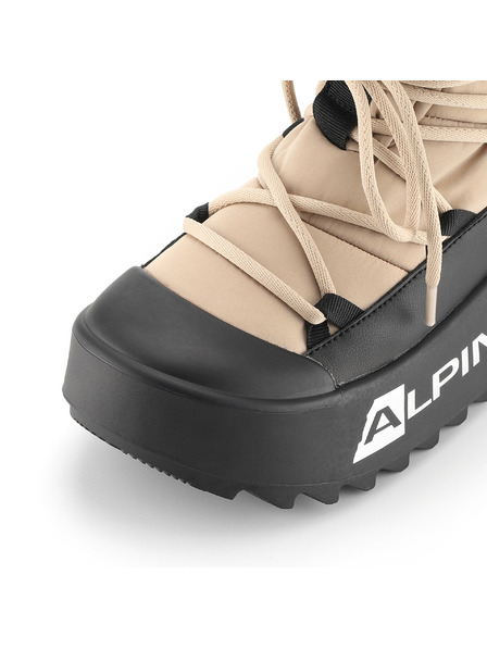 ALPINE PRO Ženska zimska obuća sa toplom postavom ALPINE PRO PRIBA white pepper