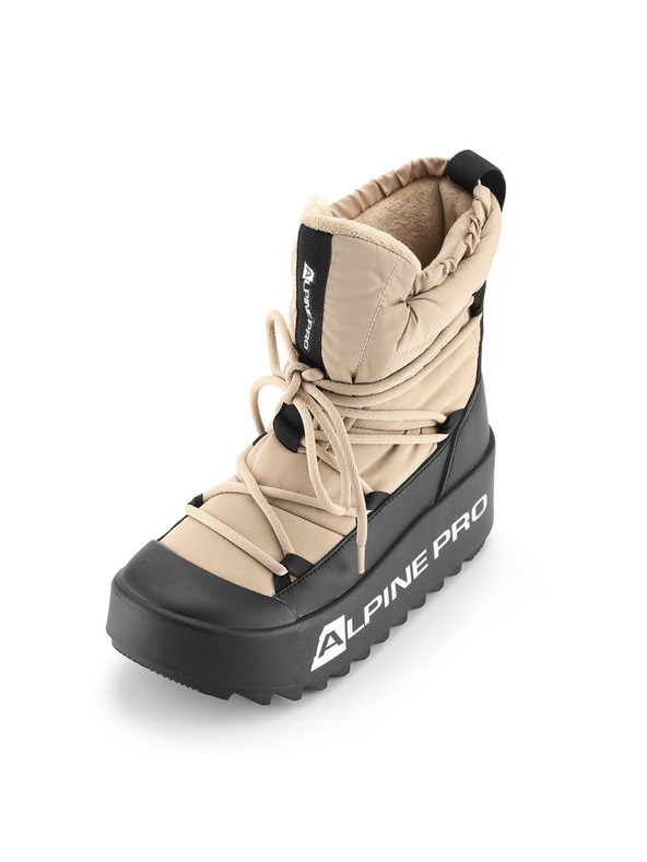ALPINE PRO Ženska zimska obuća sa toplom postavom ALPINE PRO PRIBA white pepper