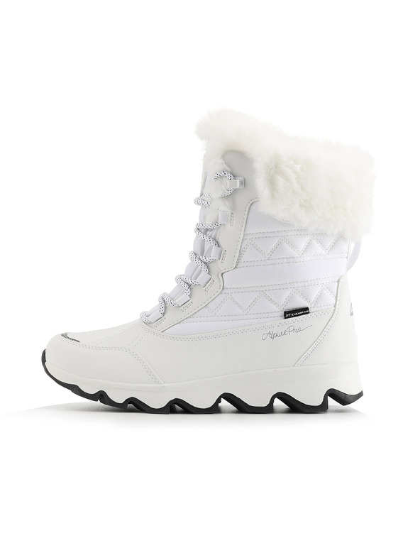 ALPINE PRO Ženski zimski čevlji s membranom ptx ALPINE PRO KOLATA white