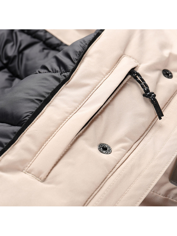 ALPINE PRO Ženski zimski kaput s membranom ptx ALPINE PRO WUSSA shifting sand