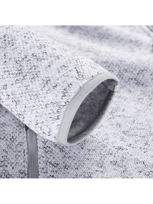ALPINE PRO Ženski topli pulover na patent ALPINE PRO ZEGA 2 white