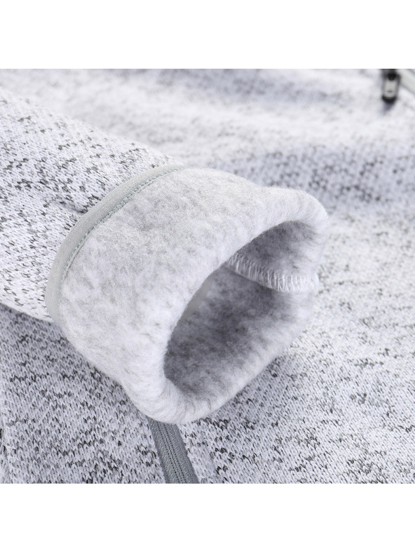 ALPINE PRO Ženski topli pulover na patent ALPINE PRO ZEGA 2 white