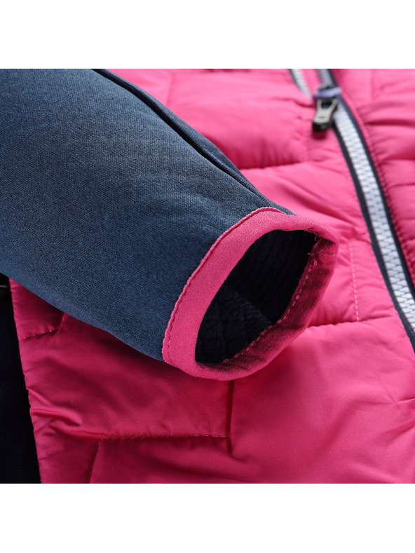 ALPINE PRO Dječja majica s merino punjenjem ALPINE PRO JORWO 2 fuchsia fedora