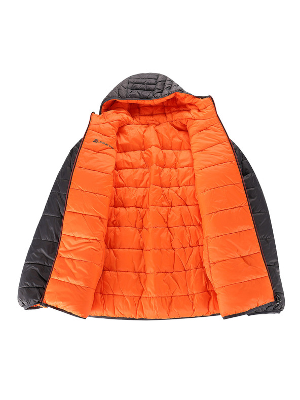 ALPINE PRO Muška obostrana hi-therm jakna ALPINE PRO EROM dk.true gray