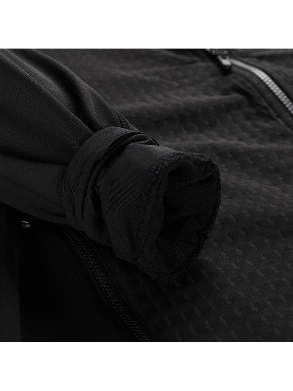 ALPINE PRO Muška dukserica s patentnim zatvaračem s prostretch ALPINE PRO QUERT 2 black