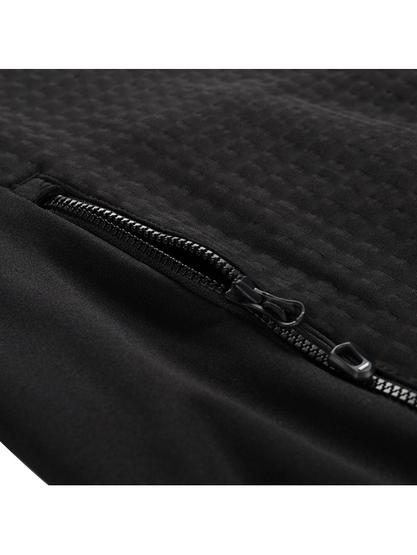 ALPINE PRO Muška dukserica s patentnim zatvaračem s prostretch ALPINE PRO QUERT 2 black