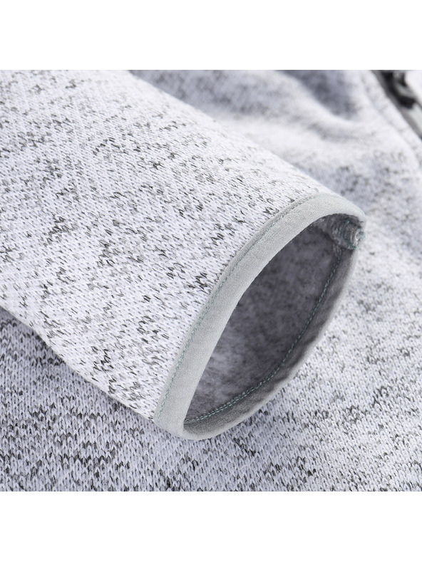 ALPINE PRO Muški topli džemper s patentom ALPINE PRO ZEG 2 white