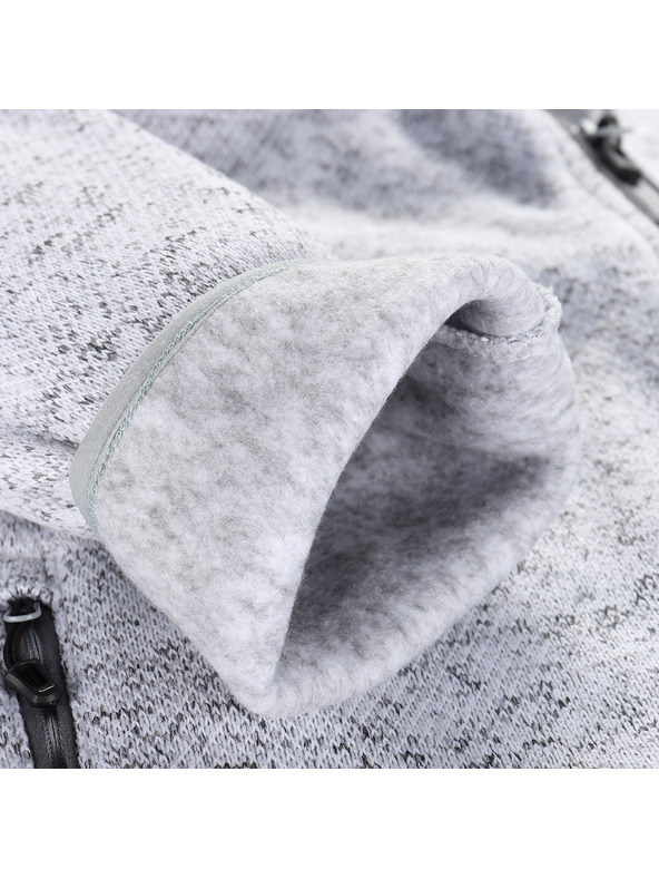 ALPINE PRO Muški topli džemper s patentom ALPINE PRO ZEG 2 white