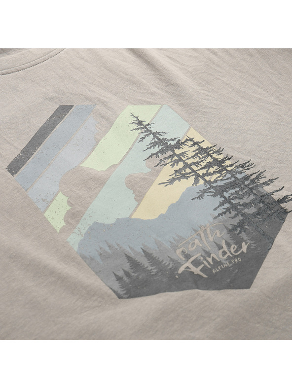 ALPINE PRO Muška majica od materijala koji se ne gužva ALPINE PRO NOGER dove varijanta pa