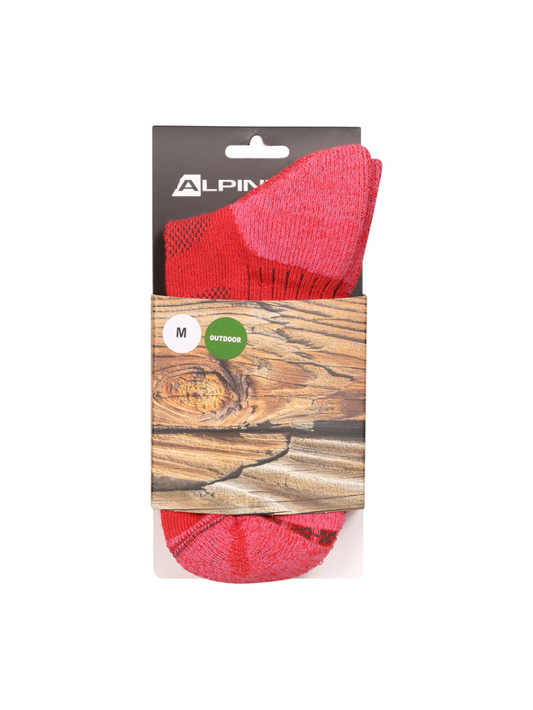 ALPINE PRO Antibakterijske čarape ALPINE PRO KEROWE calypso coral