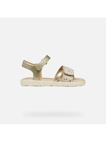 Geox Zlatne djevojčje sandale Geox Sandal Haiti